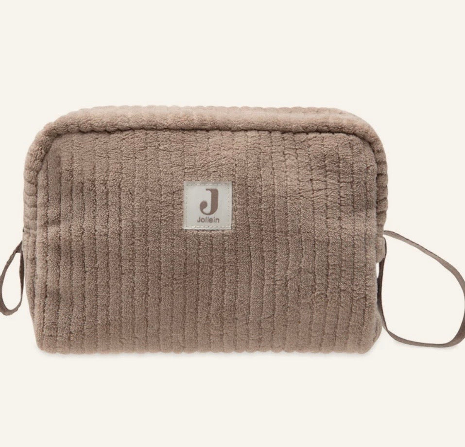 Jollein etui Cloudy rib Milky Coffee