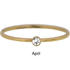 Birthstone ringen voor kids