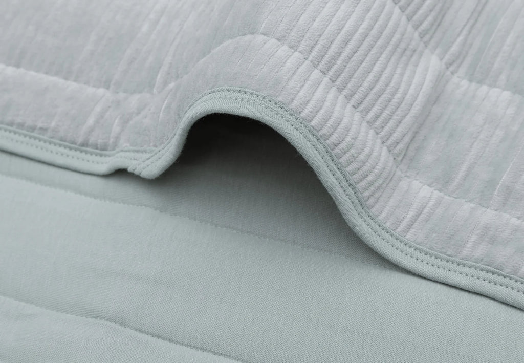 Jollein deken velvet rib blauw