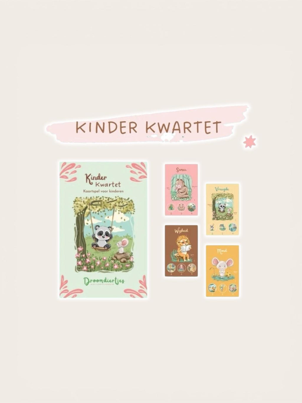 Kwartet set van Droomdiertjes